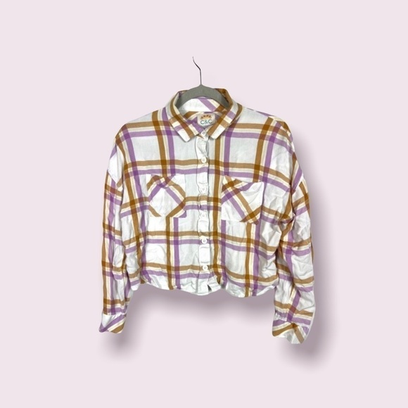 C&C California cropped button up top - Picture 1 of 9